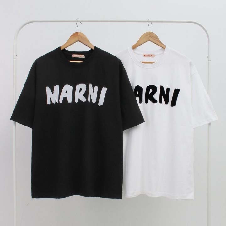 MARNI 로고 프린팅 티셔츠 2종